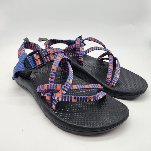 Chaco Z/X1 Dual Strap Classic Sandas Blue Orange Women's 6 - Picture 1 of 8
